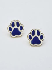 Pawprint Game Day Earring