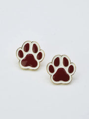 Pawprint Game Day Earring