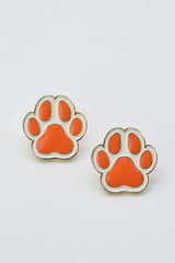 Pawprint Game Day Earring