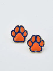 Pawprint Game Day Earring