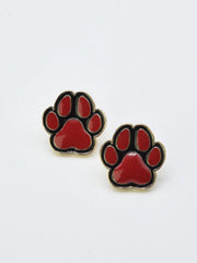 Pawprint Game Day Earring