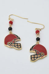 Helmet Dangle Earrings