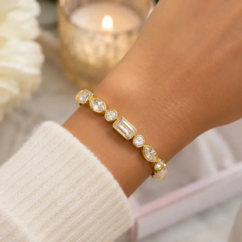 Luxe Gemstone Stretch Bracelet