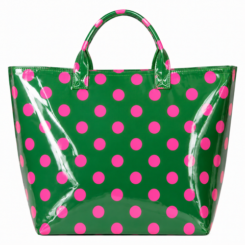 Polka Dot Waterproof Tote Bags
