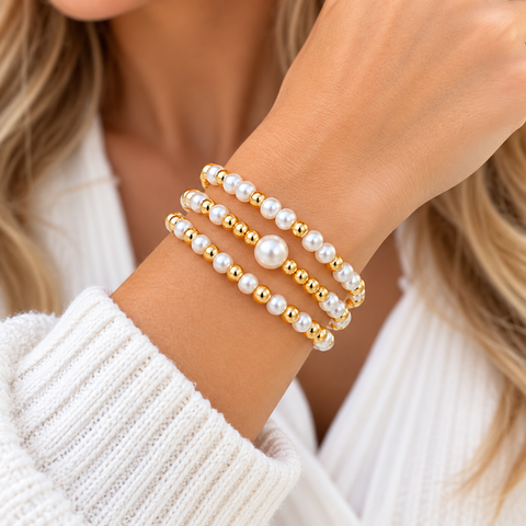 Luxe Layered Beaded Bracelet Set