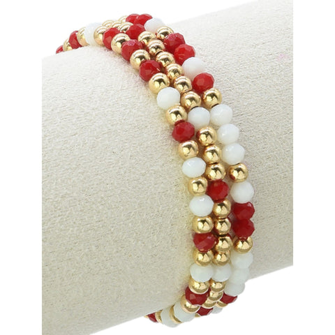 Gameday Glass Beaded Bracelet