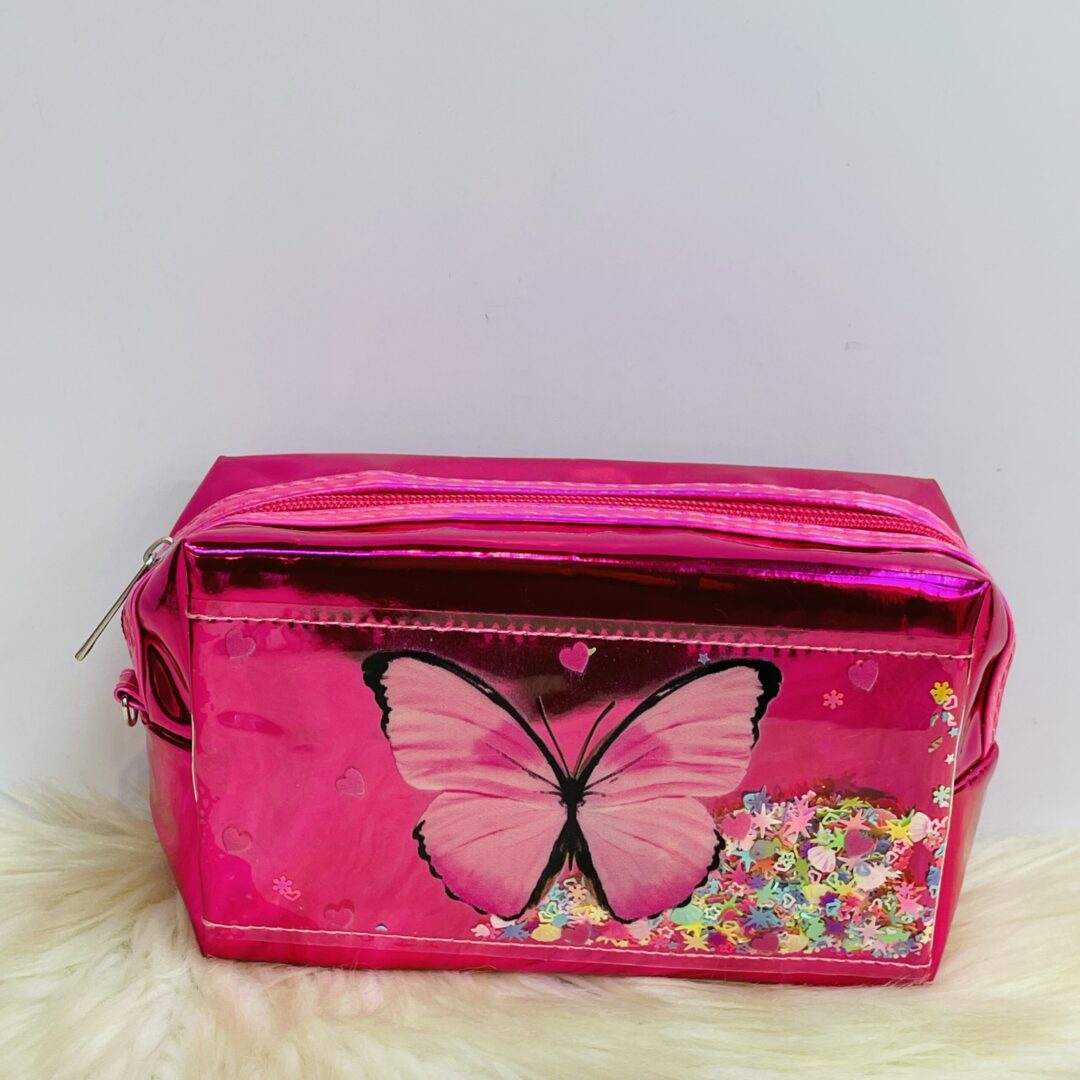 Butterfly Print Cosmetic Bag