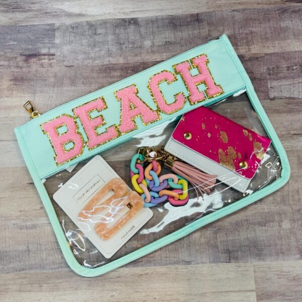 Letter Patch Clear Bags