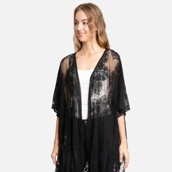 Floral Sheer Lace Cardigan