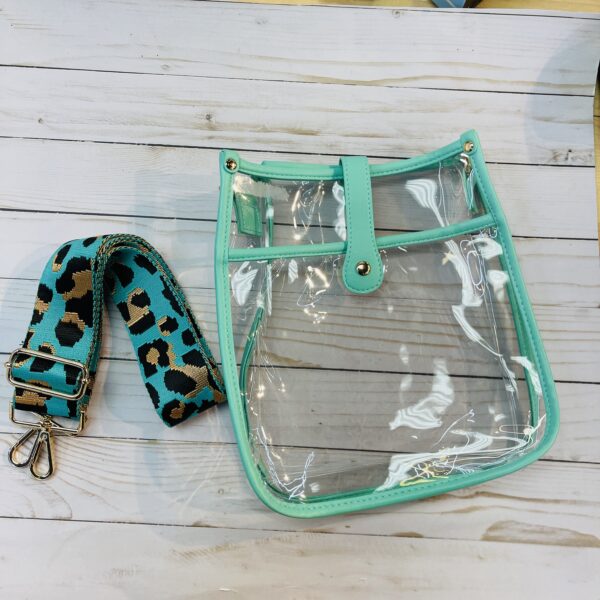 Clear Crossbody Bag With Guitar Strap