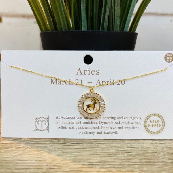 Zodiacs Signs Gold Necklace