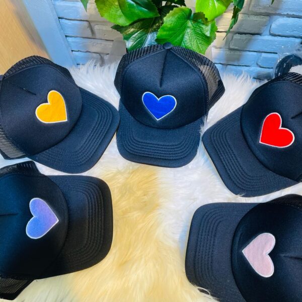 Trucker Heart Baseball Hats