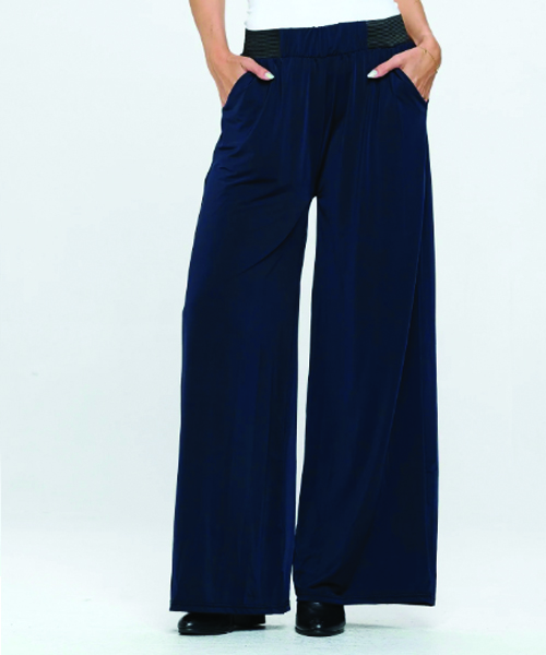Solid Color Palazzo Pants