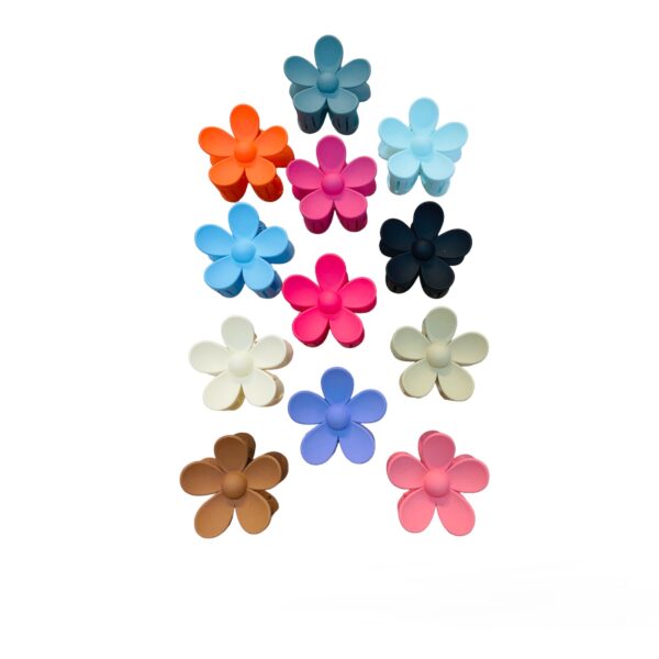 12pcs Assorted Flowers Hair Claws 