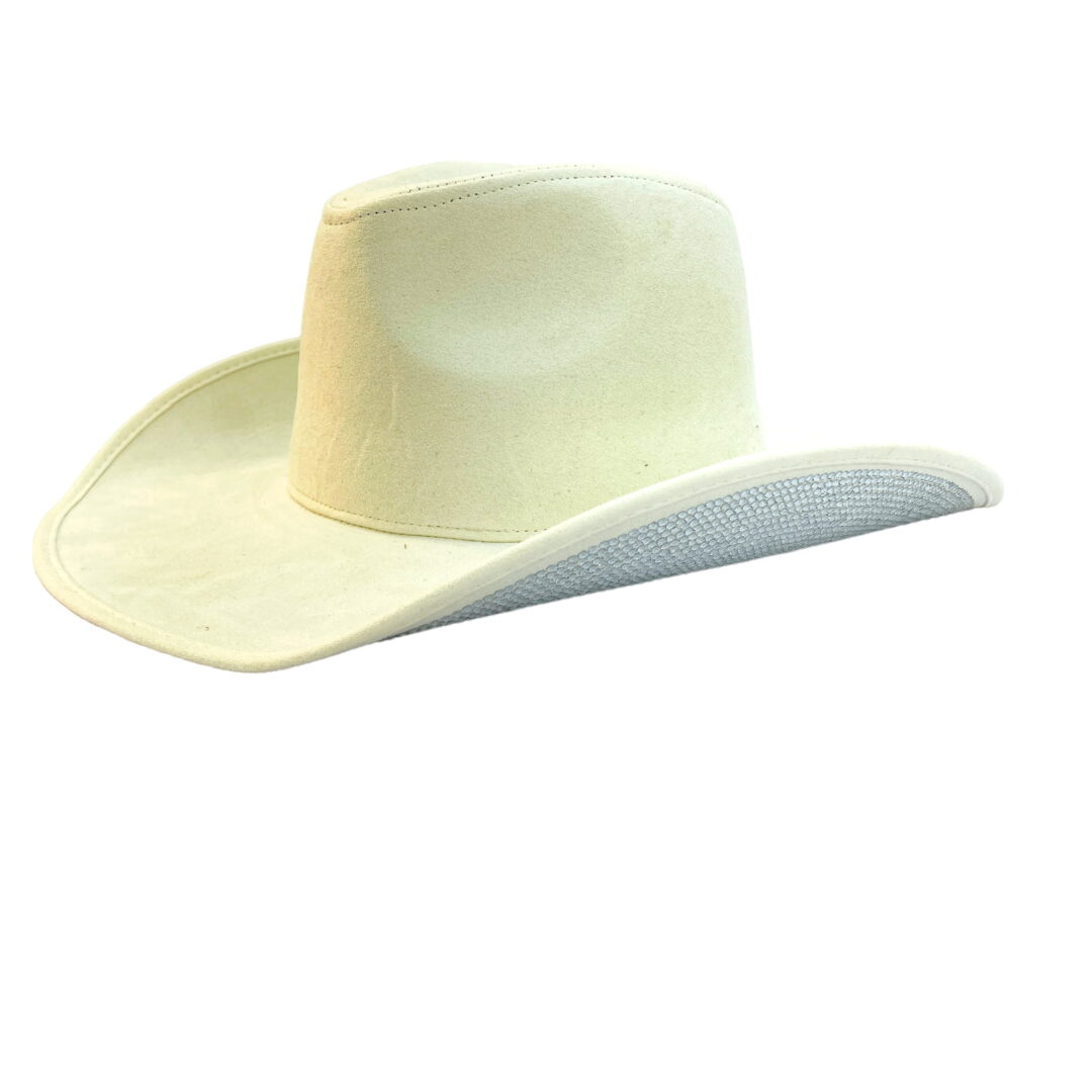 Rhinestone Glitter Brim Fedora Hats