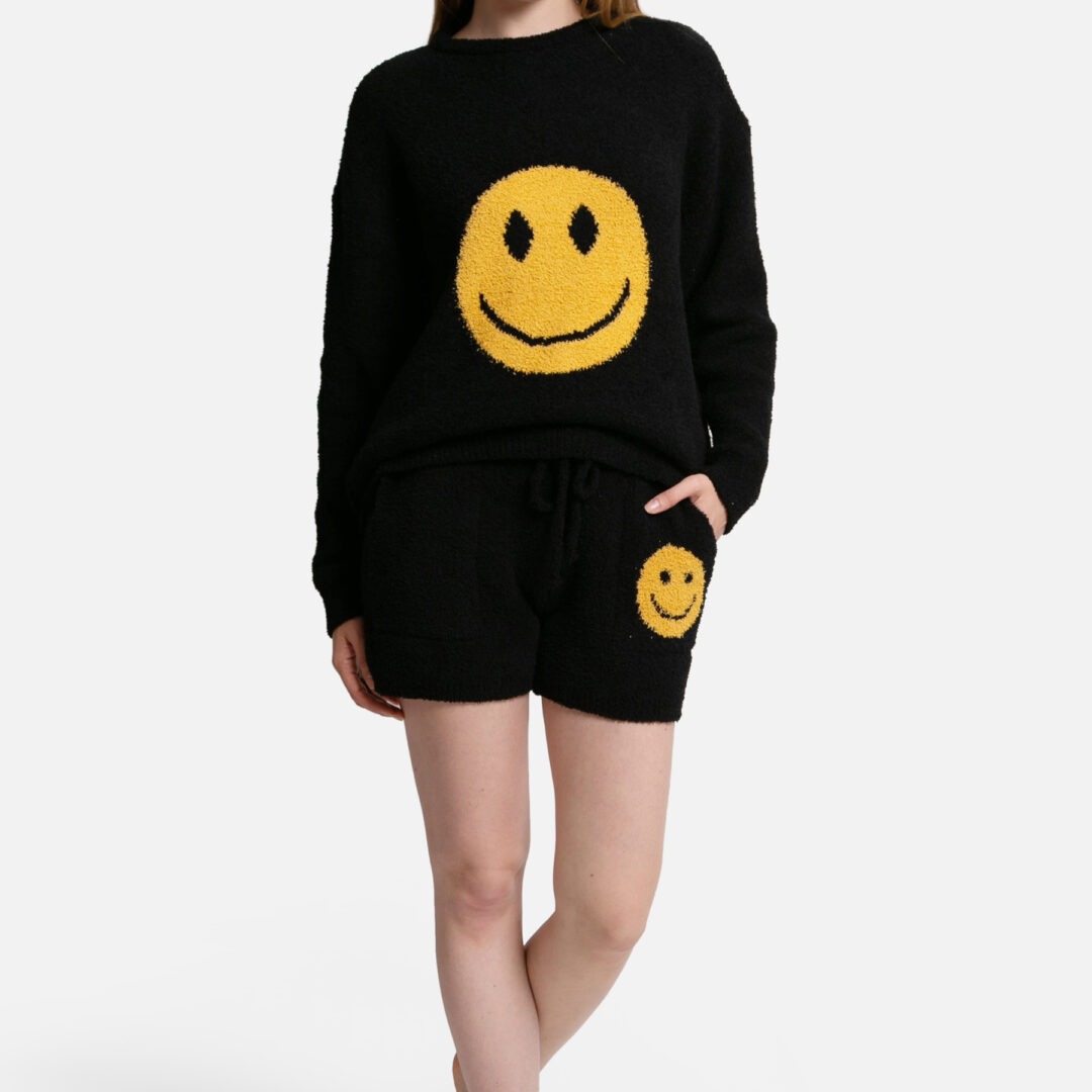 Soft Happy Face Top & Bottom Sets XS/S