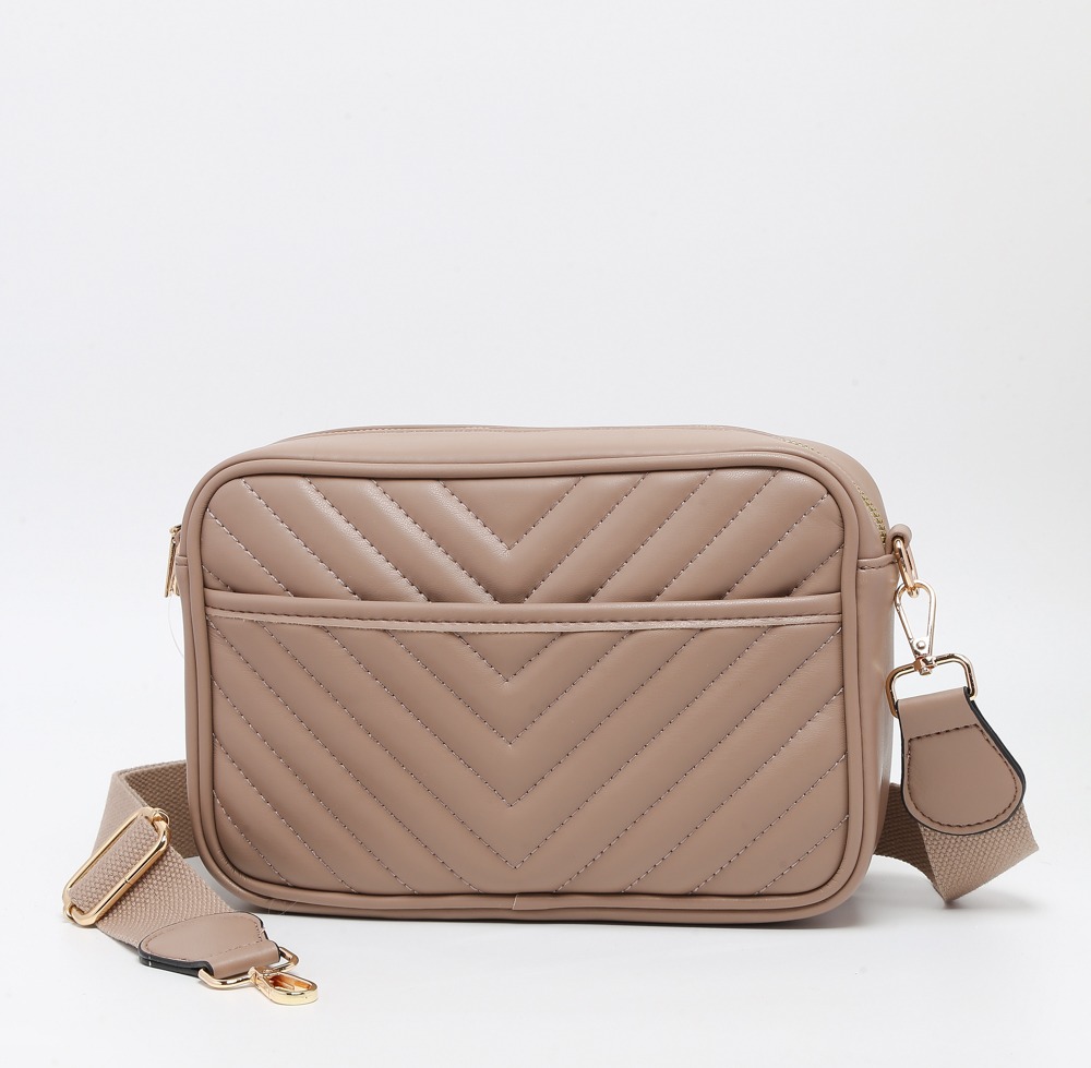 PU Leather Quilted Crossbody