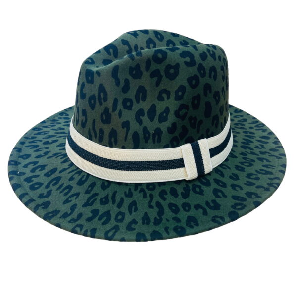 Leopard Print Fedora Hats