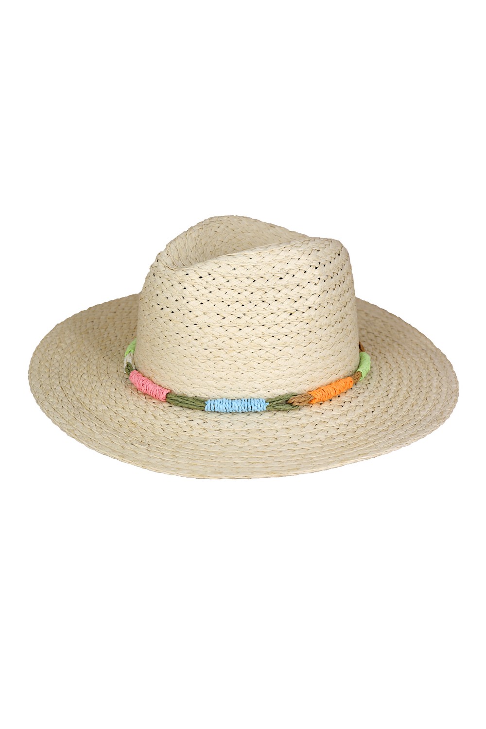 Multi Color Straw Band Straw Hats