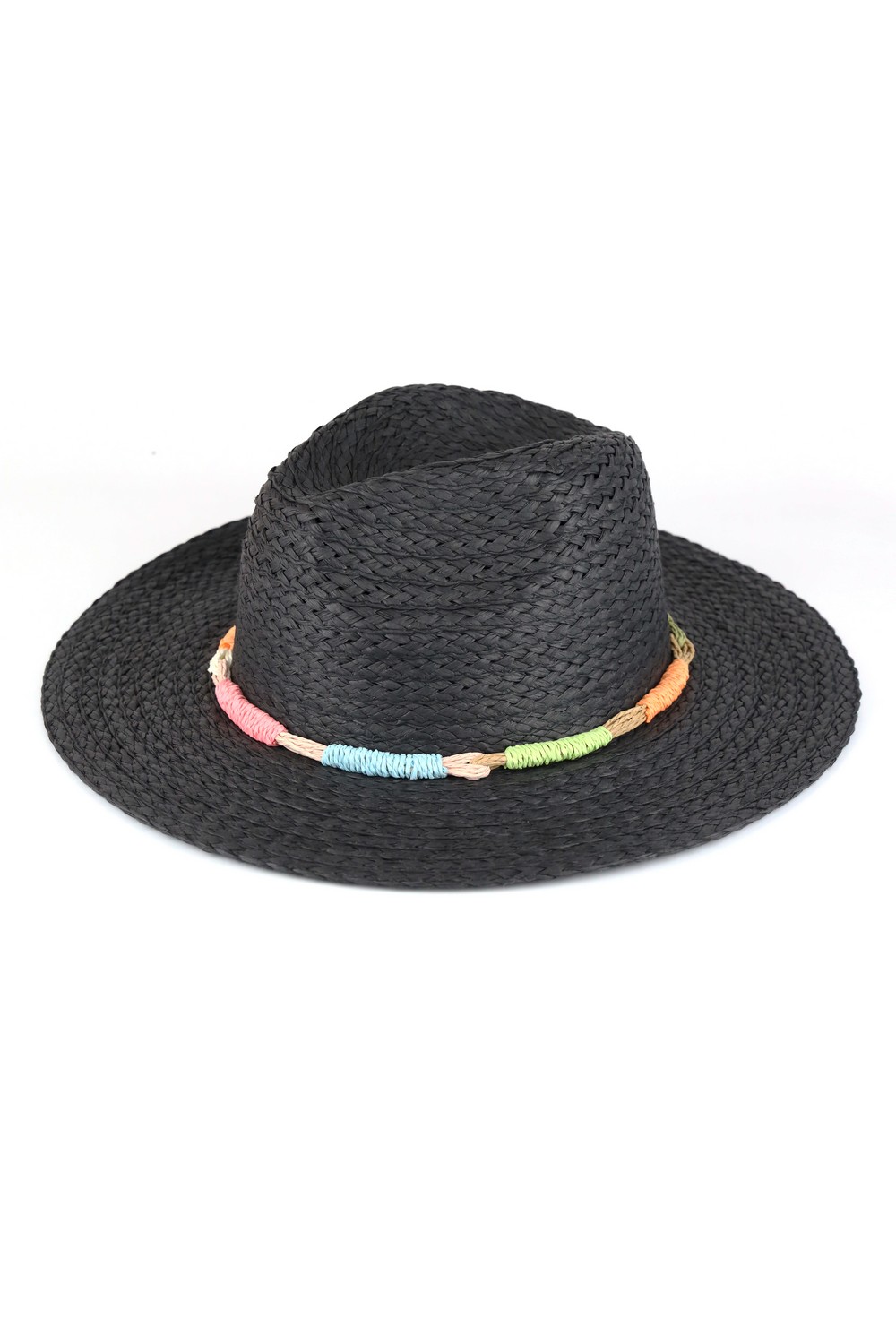 Multi Color Straw Band Straw Hats