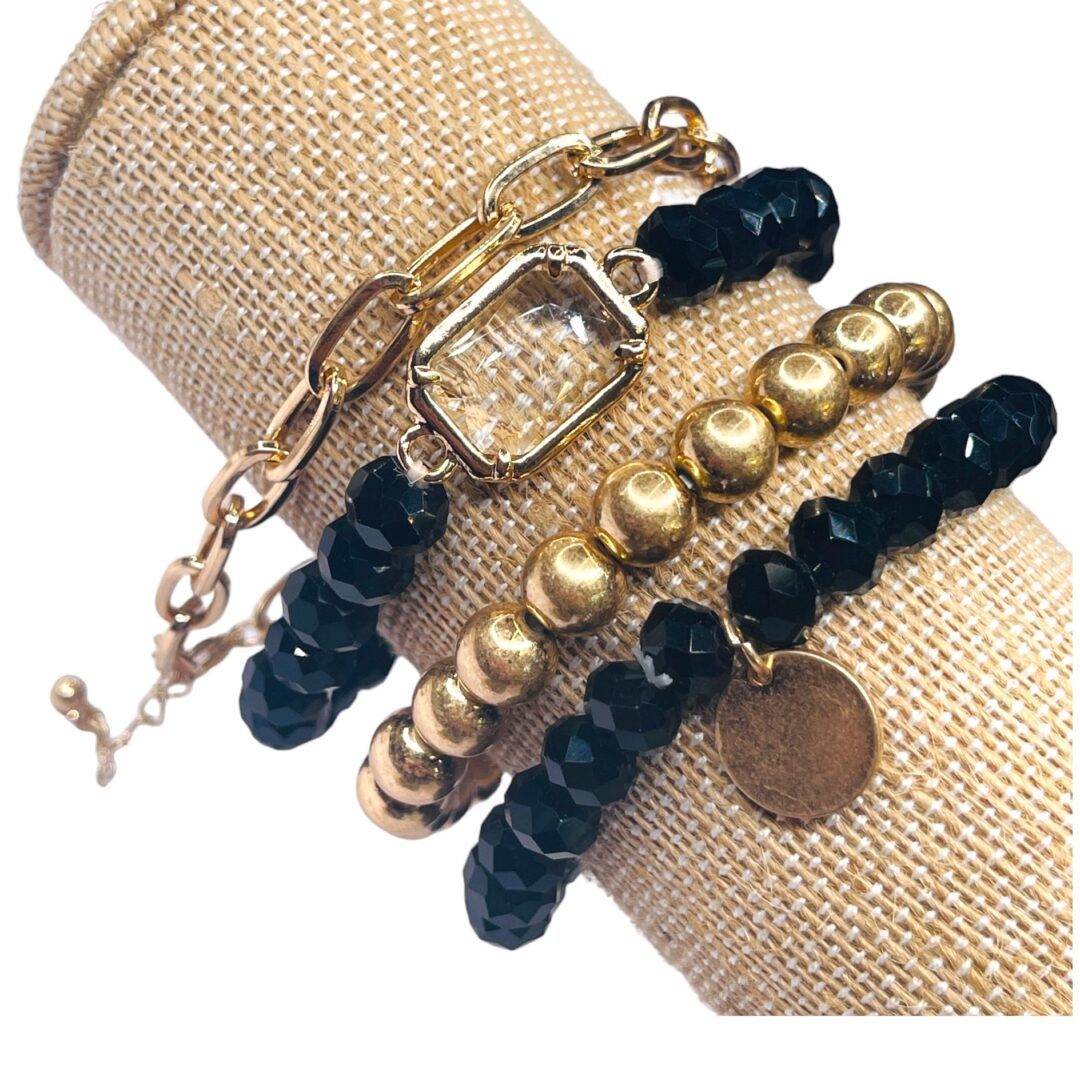 Beaded Chain Bracelet Set