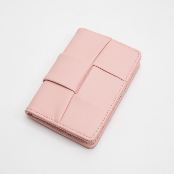 Vegan Leather Woven Bifold Wallet