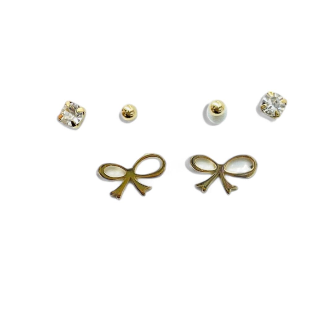 Set of 3 Bow Earring