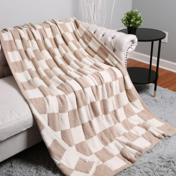 Checkered Print Blanket