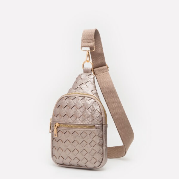 Braided Leather Sling Bag