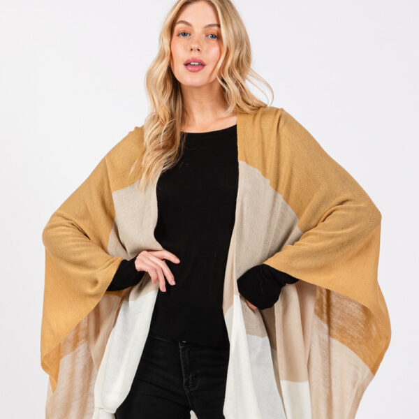 Three Tone Poncho