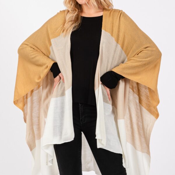 Three Tone Poncho