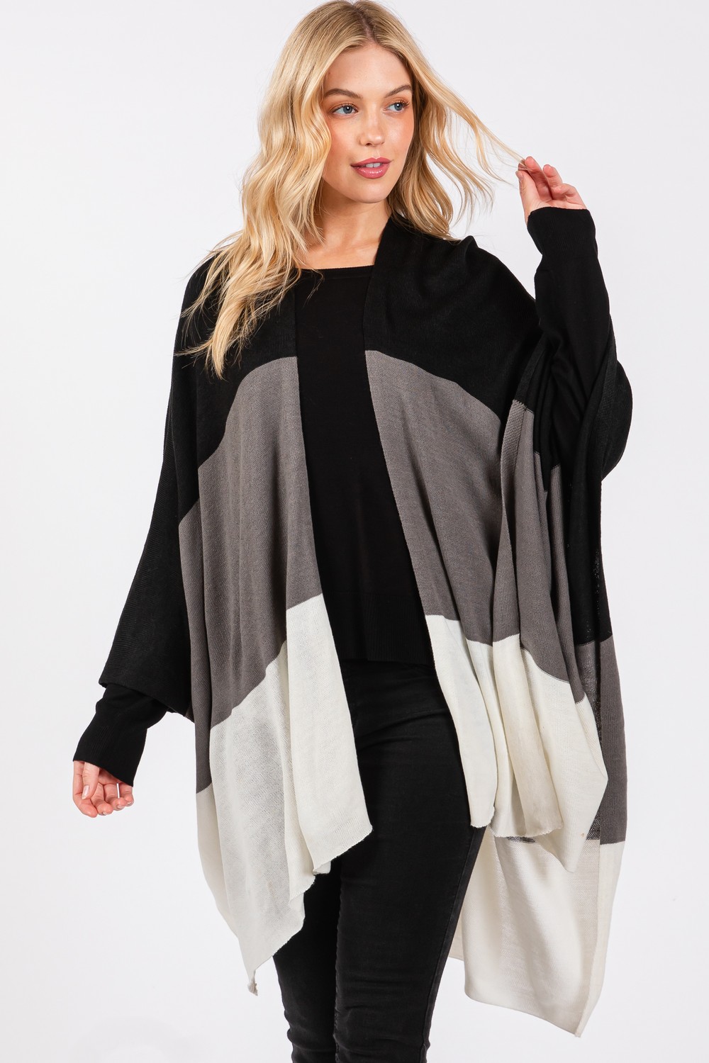 Three Tone Poncho